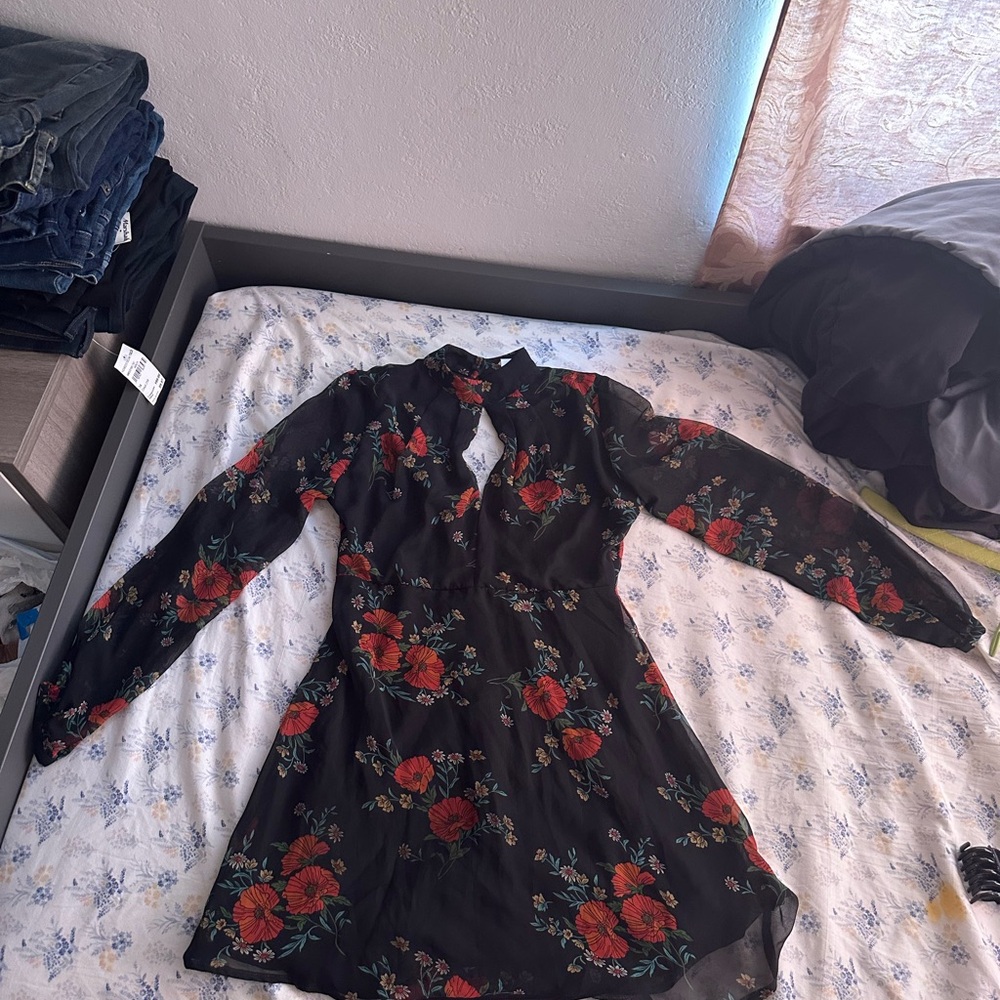 Floral Long Sleeve Dress